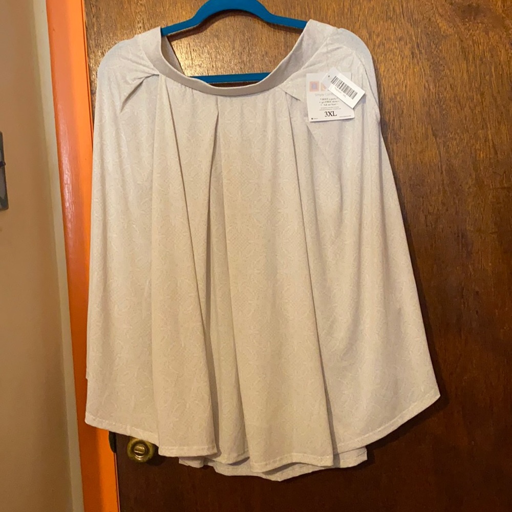 Lularoe Madison 3X Skirt NWT  Dressy Cream